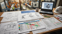 Technical drawings, work instructions and 3D model prepared ahead of the job