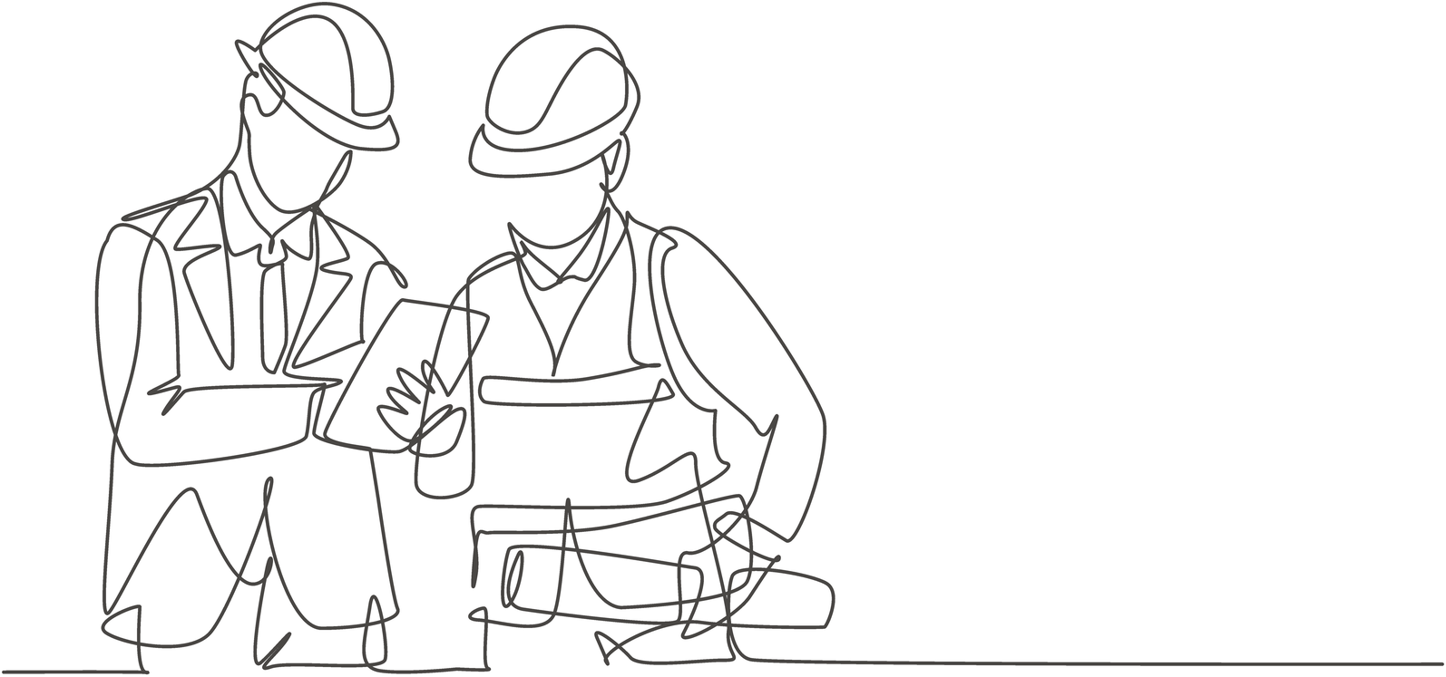 A planner and a technician prepare the job together, work order in hand